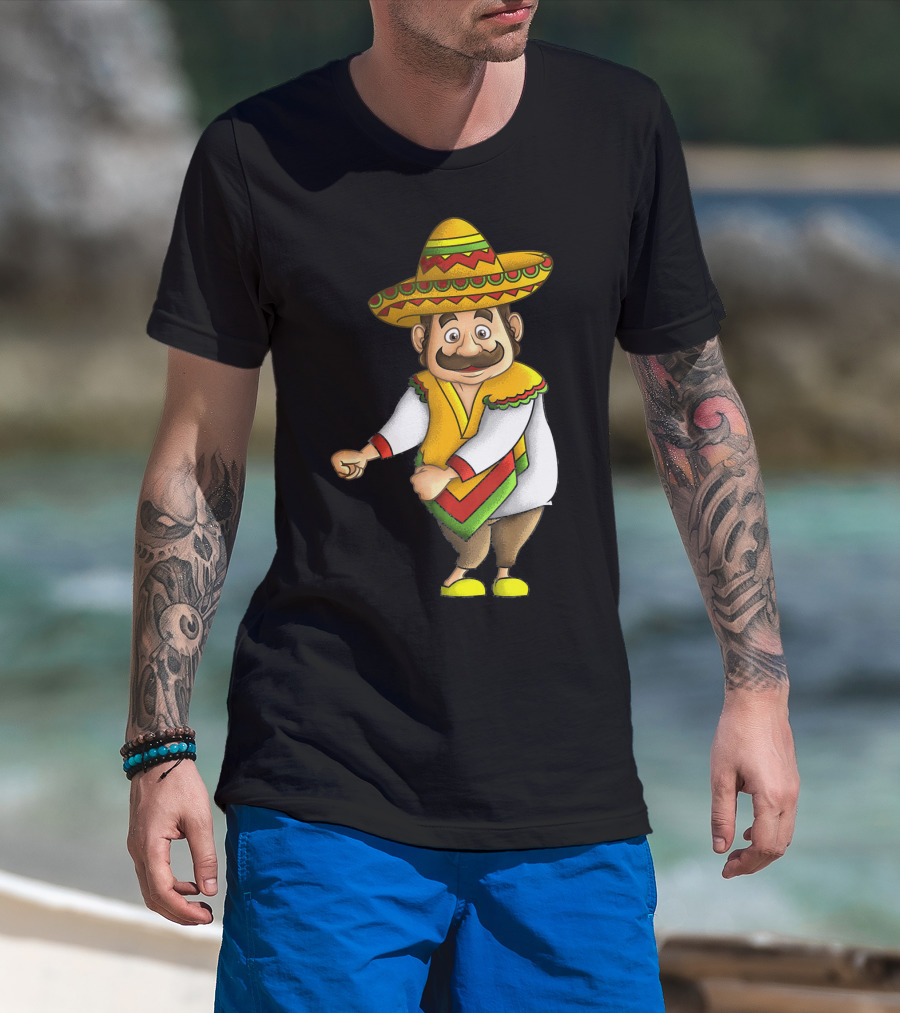 Flossing Mariachi Cute Cinco De Mayo Sombrero Dance Fiesta T-Shirt