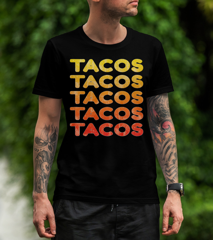 Tacos Retro Vintage Cinco De May T-Shirt