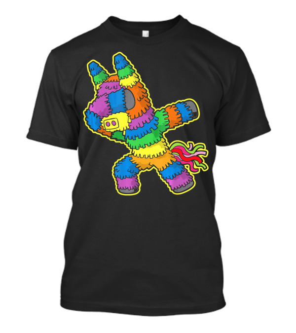 Cinco De Mayo Dabbing Pinata Colorful Llama T-Shirt