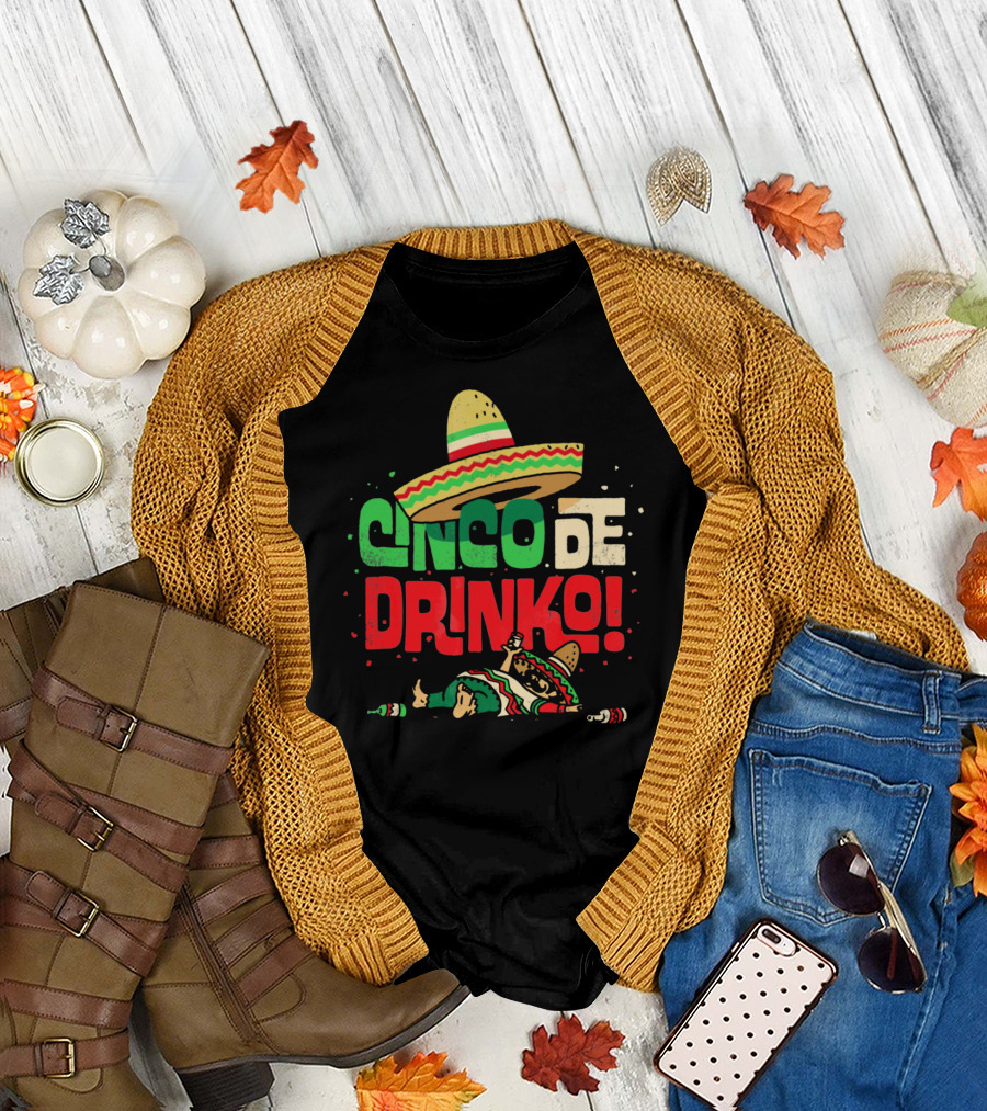 Cinco de Drinko Sombrero Fiesta T-Shirt