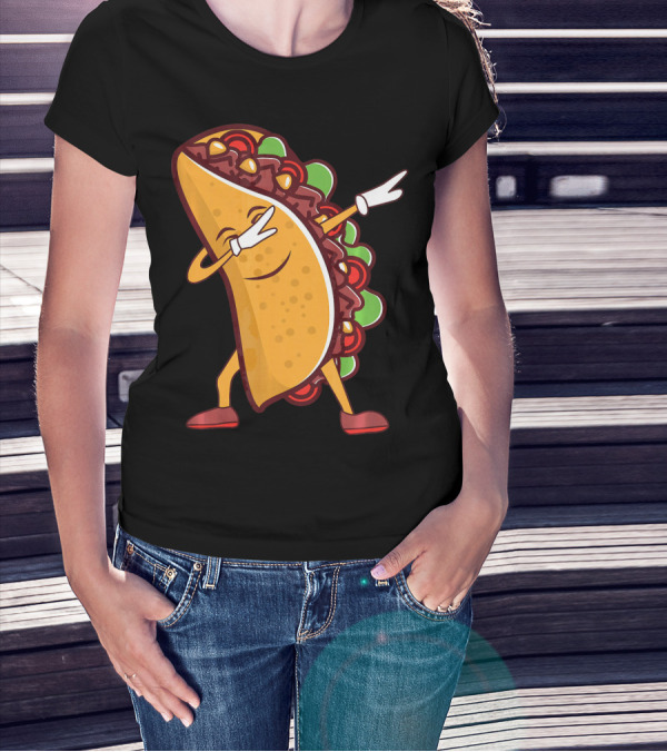 Dabbing Taco Cinco De Mayo Mexican Food T-Shirt