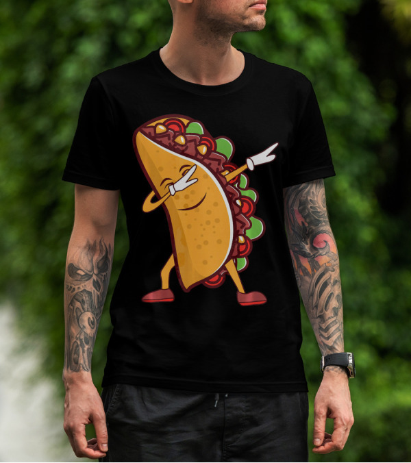 Dabbing Taco Cinco De Mayo Mexican Food T-Shirt