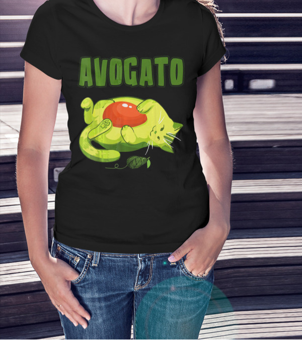 Avogato Cinco De Mayo Funny Meow Avocado Mexico T-Shirt