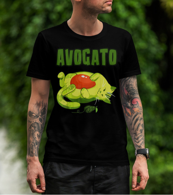 Avogato Cinco De Mayo Funny Meow Avocado Mexico T-Shirt