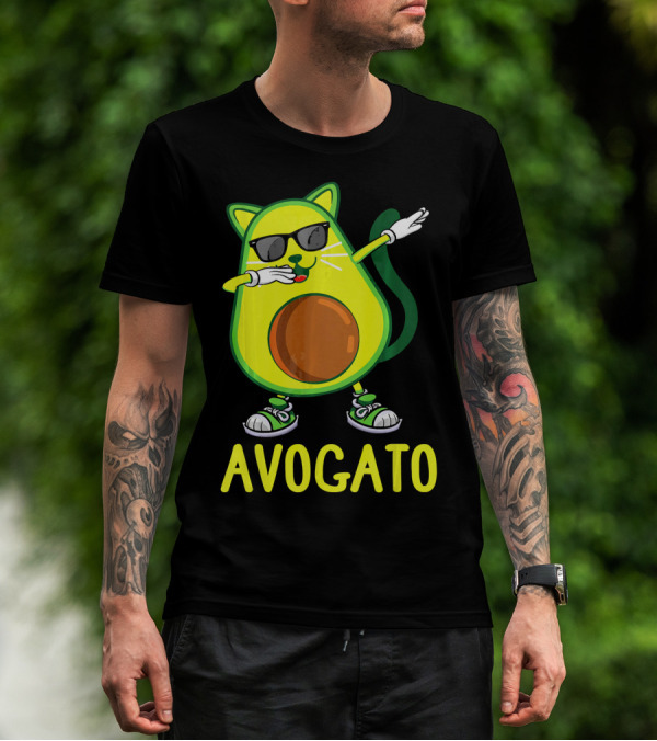 Funny Avogato Cat Dabbing Cinco De Kittens T-Shirt