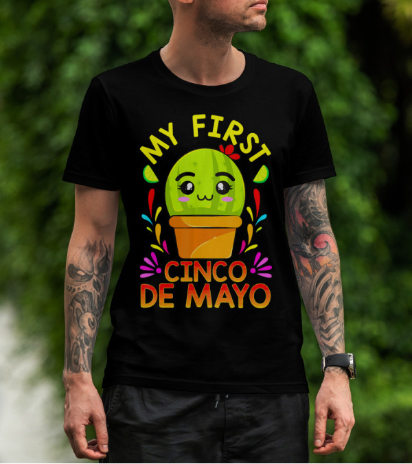 My First Cinco De Mayo Cute Cactus Baby T-Shirt
