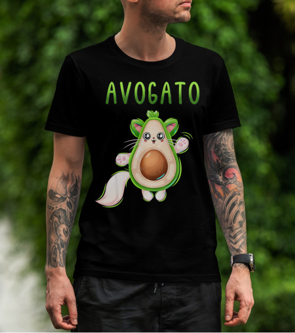 AVOGATO Avocado Cat T-Shirt