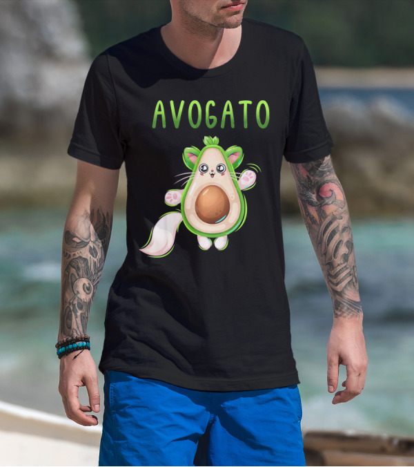 AVOGATO Avocado Cat T-Shirt