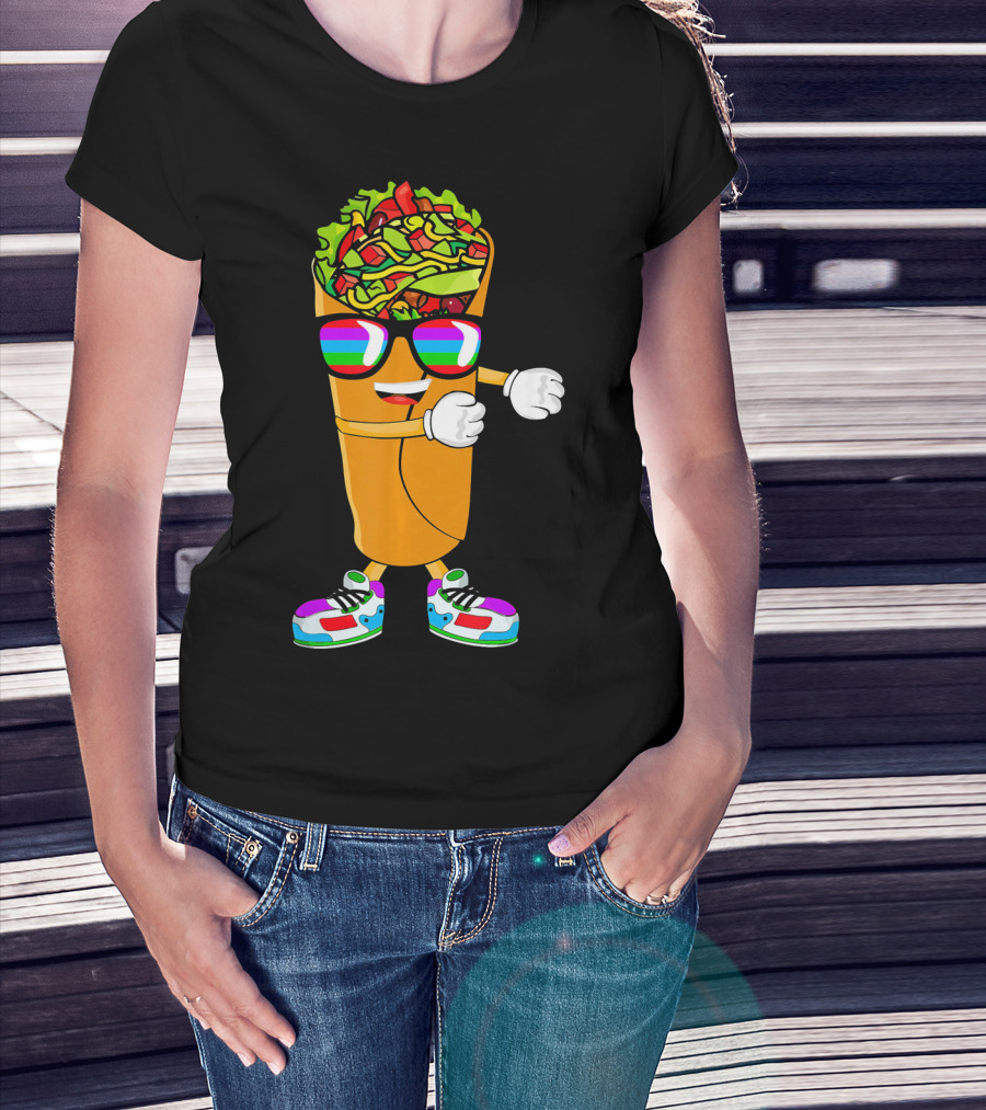 Flossing Burrito Dancing Cinco De Mayo Fun T-Shirt