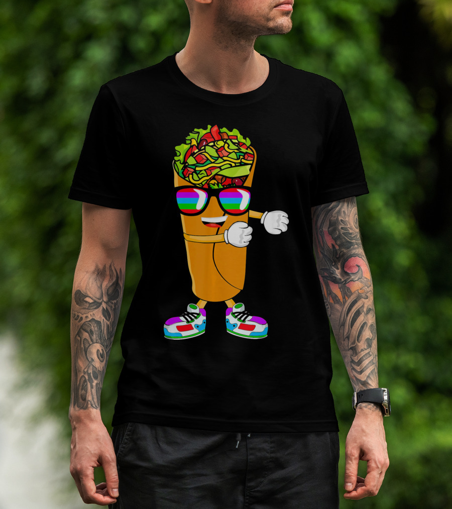 Flossing Burrito Dancing Cinco De Mayo Fun T-Shirt