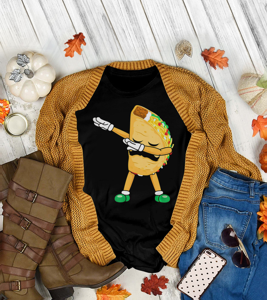 Dabbing Taco Mexican Cinco De Mayo Dab T-Shirt