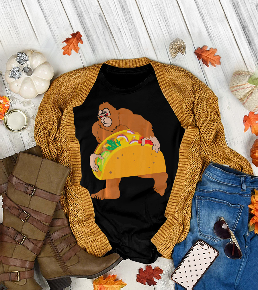 Bigfoot Taco Cinco De Mayo T-Shirt