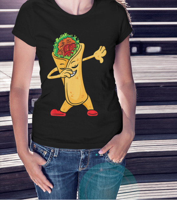 Dabbing Burrito Cinco De Mayo Me Fiesta T-Shirt