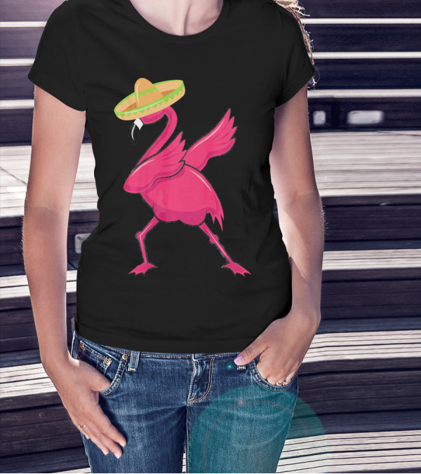 Flamingos De Mayo Cinco De Mayo Sombrero T-Shirt