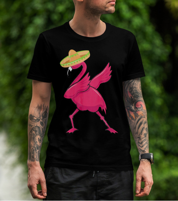 Flamingos De Mayo Cinco De Mayo Sombrero T-Shirt