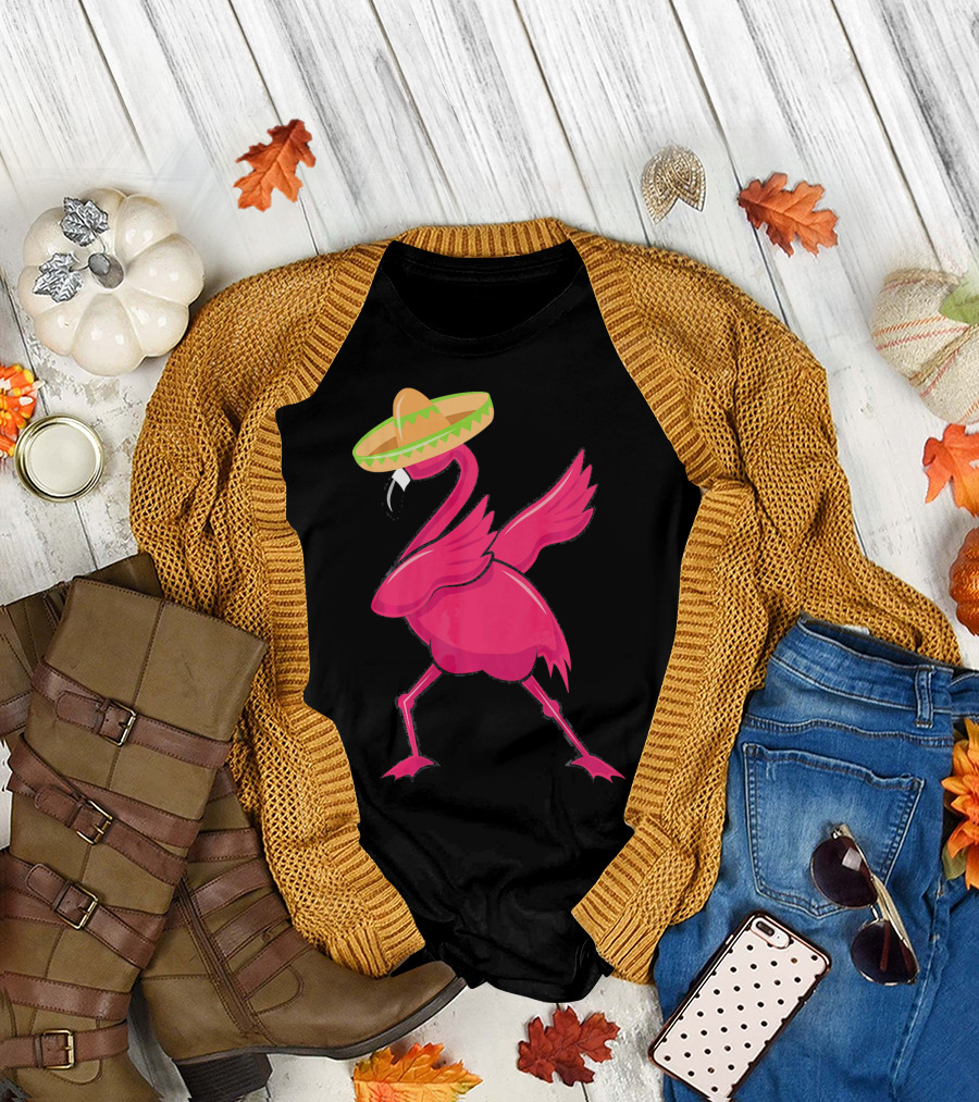 Flamingos De Mayo Cinco De Mayo Sombrero T-Shirt