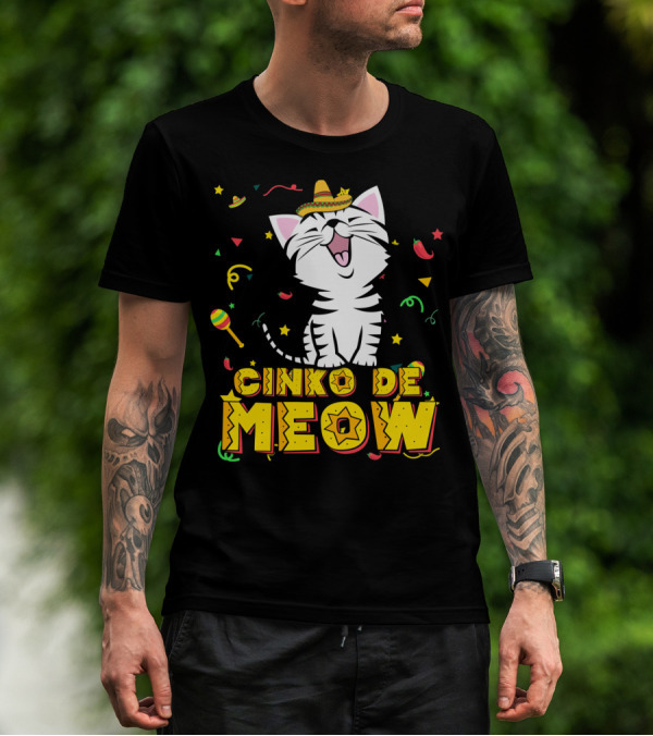 Cinco De Meow Cat Sombrero T-Shirt