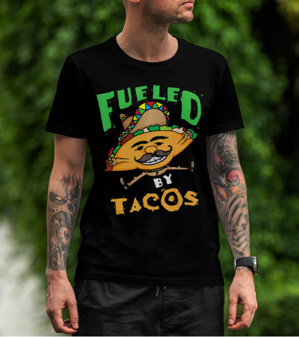 Fueled By Tacos Sombrero Cinco De Mayo T-Shirt