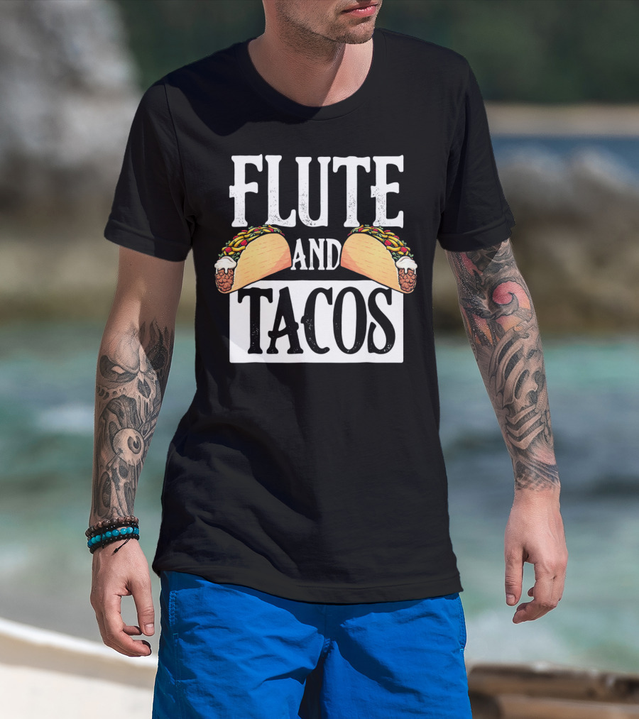 Flute And Tacos Cinco De Mayo T-Shirt
