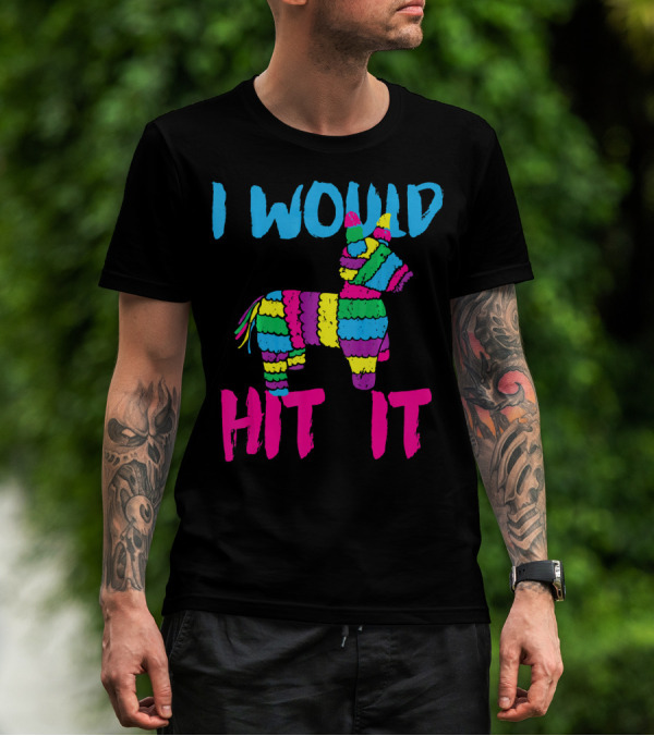 I Would Hit It Colorful Cinco De Mayo Piñata T-Shirt