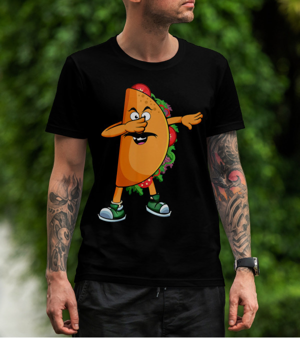 Dabbing Taco Mexican Dab Tacos Salsa Dance Fun T-Shirt