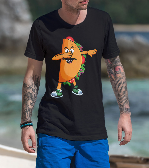 Dabbing Taco Mexican Dab Tacos Salsa Dance Fun T-Shirt