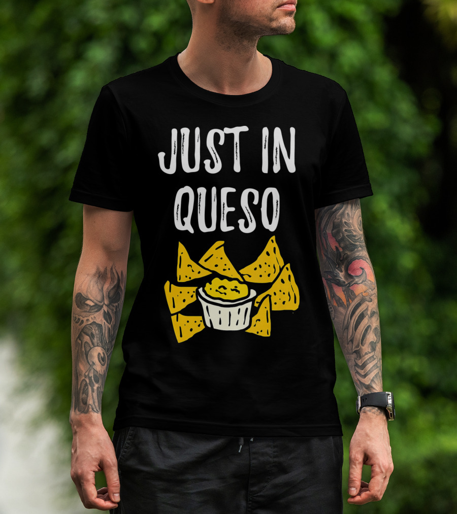 Just In Queso Funny Cinco De Mayo Chips Pun T-Shirt