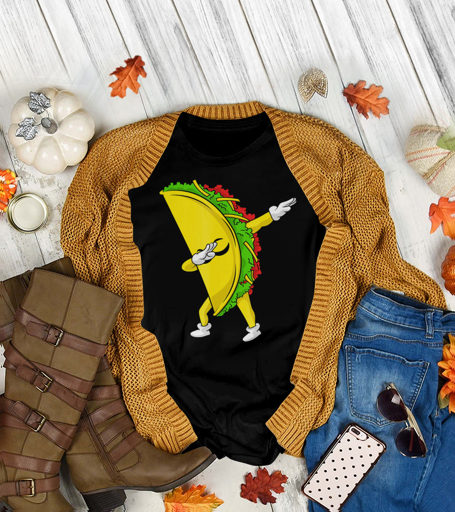 Dabbing Taco Cinco de Mayo Mexican Fiesta T-Shirt