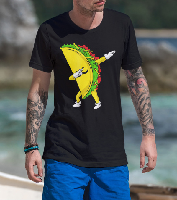 Dabbing Taco Cinco De Mayo Mexican Fiesta T-Shirt