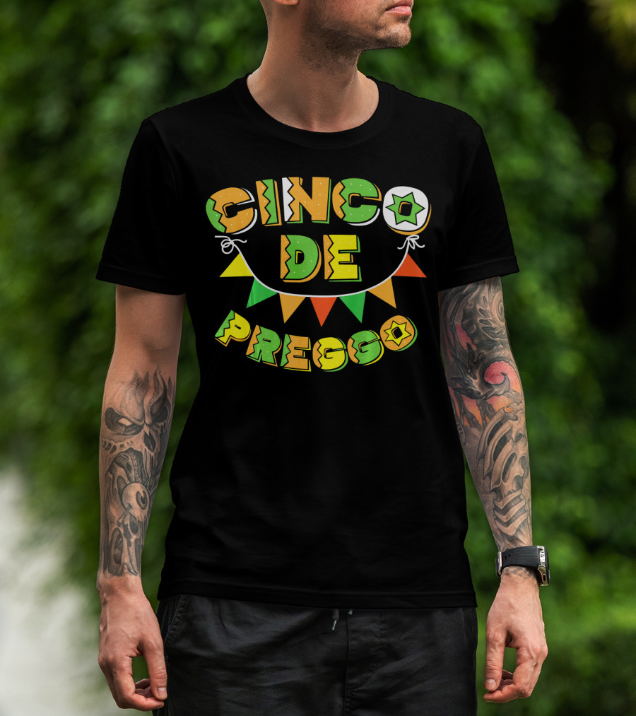 Cinco De Preggo Mayo Funny Pregnancy T-Shirt