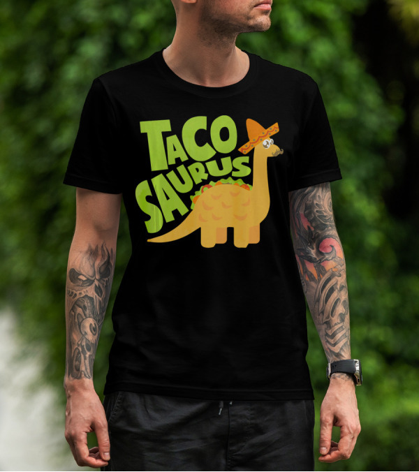 Cool Tacosaurus Cinco De Mayo Taco Dinosaur T-Shirt