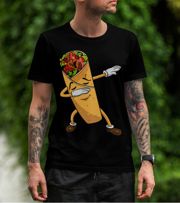 Dabbing Burrito Taco Cinco De Mayo T-Shirt