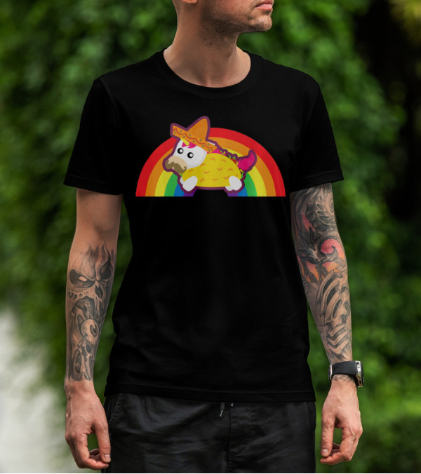 Mexican Unicorn Taco Sombrero Rainbow Cinco De Mayo T-Shirt