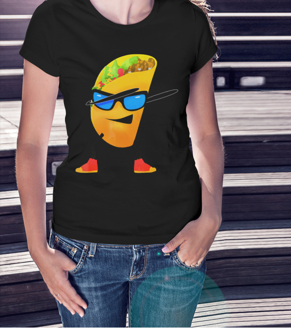 Taco Kids Dabbing Cool Shades Taco T-Shirt