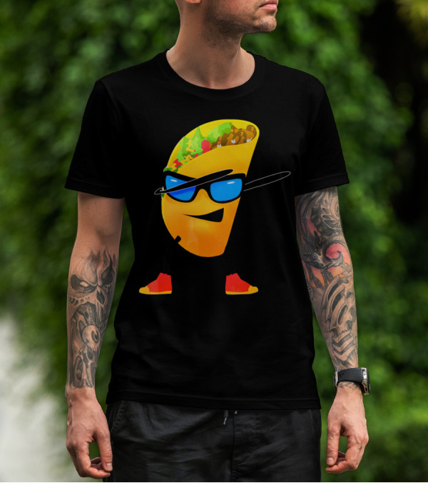 Taco Kids Dabbing Cool Shades Taco T-Shirt