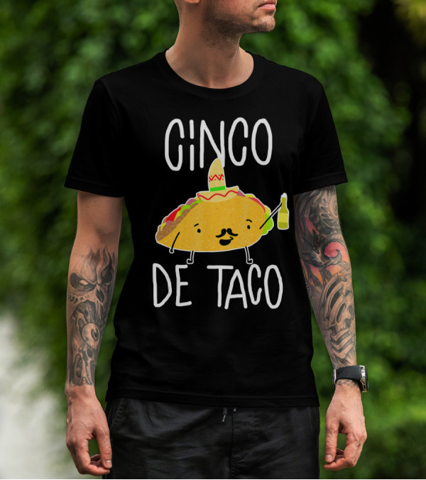 Cinco De Taco Funny Cute Mexican Fiesta T-Shirt
