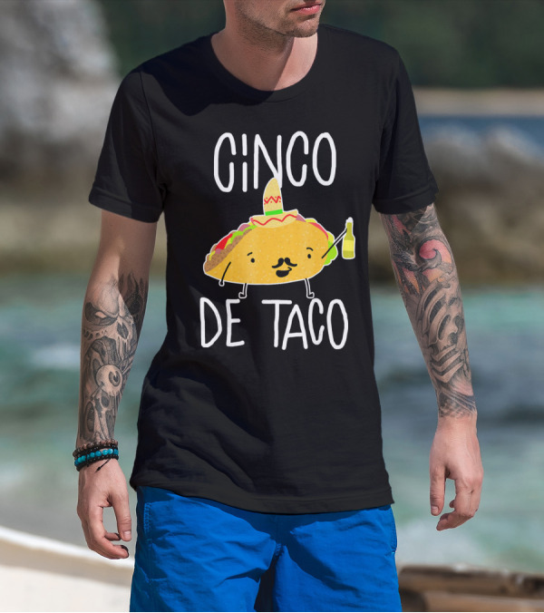 Cinco De Taco Funny Cute Mexican Fiesta T-Shirt