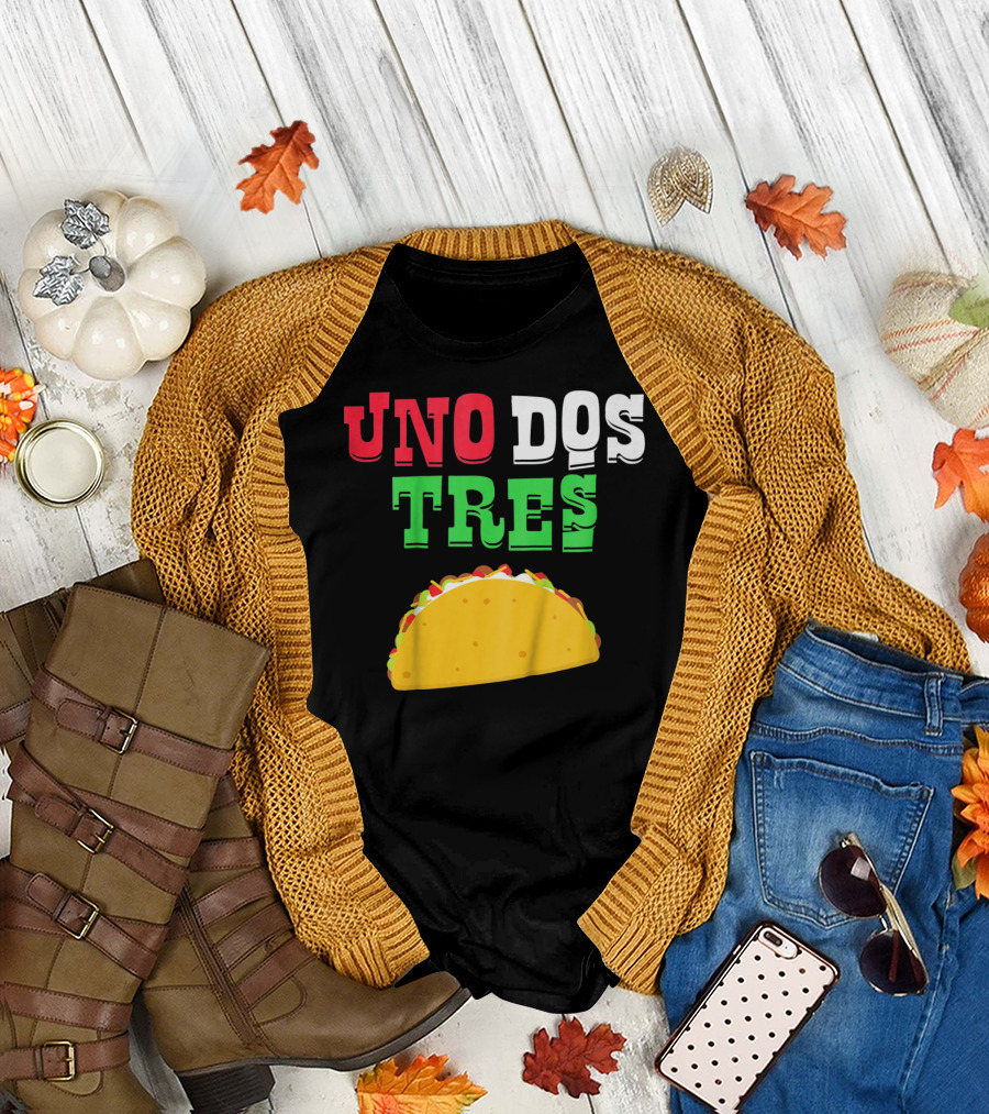 Uno Dos Tres Taco Kids Funny T-Shirt