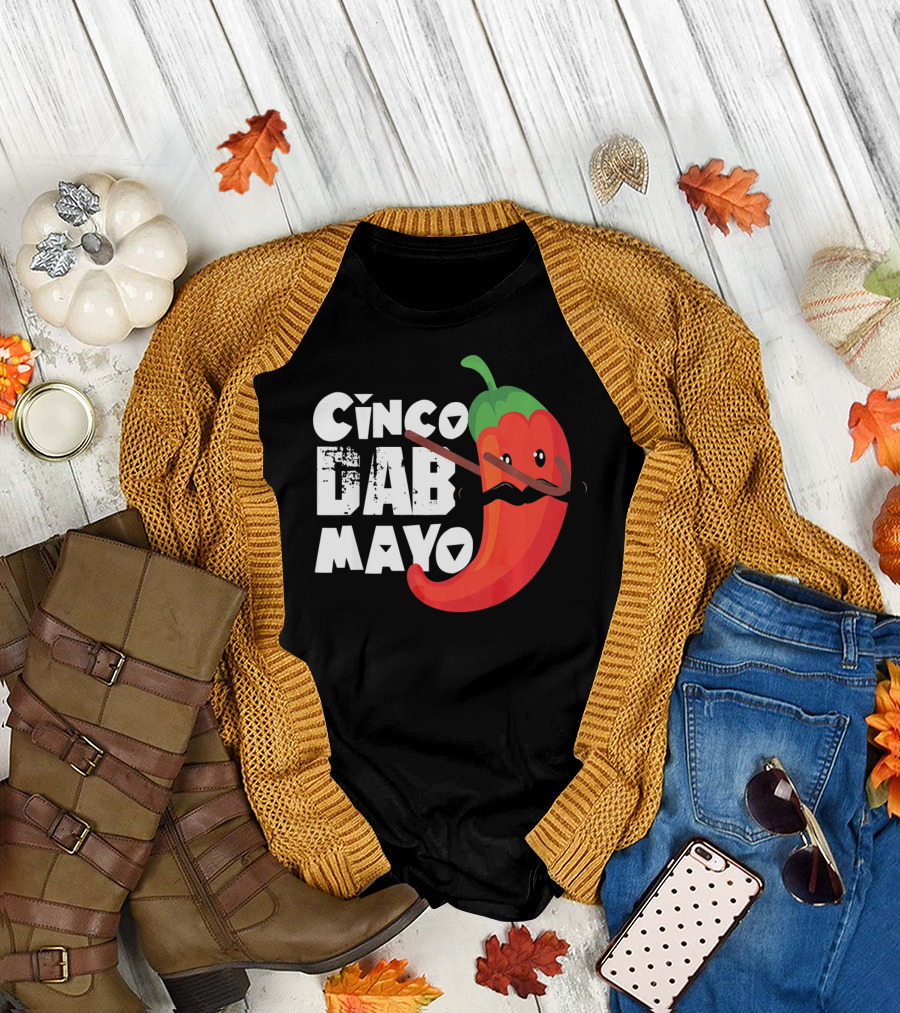 Cinco De Mayo Dab Pepper T-Shirt