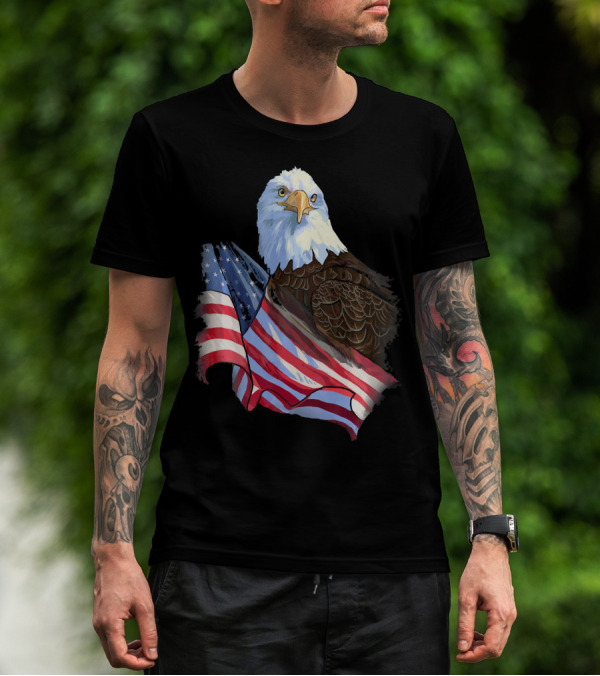 American Flag Eagle Independence T-Shirt