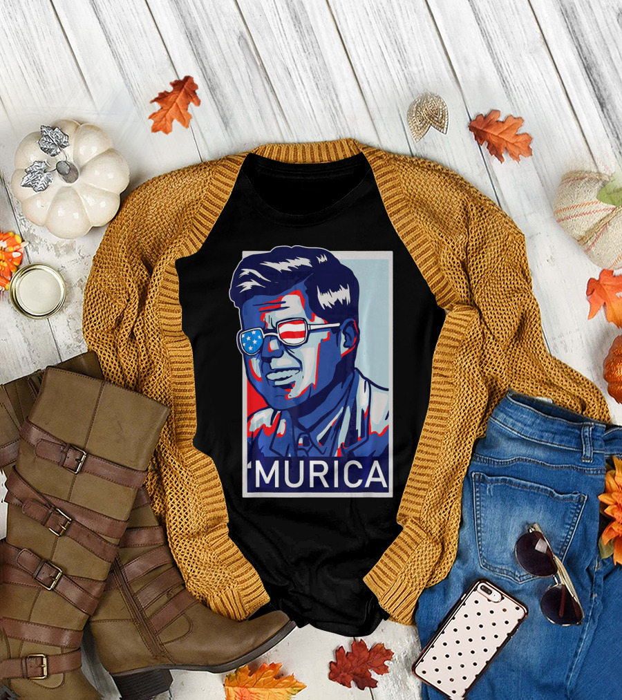 JFK 'MURICA 4th Of July John Ken T-Shirt