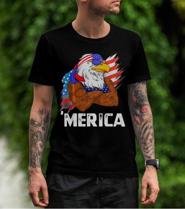 'Merica USA Eagle Freedom American Patriot T-Shirt