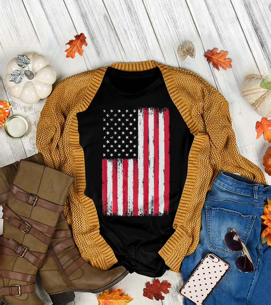American Patriotic Flag 4th of July T-Shirt