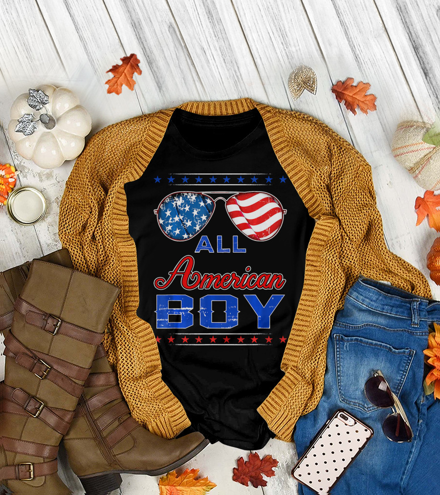 All American Boy 4th of July Family Matching T-Shirt