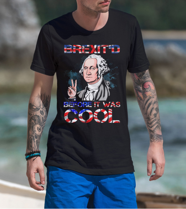 BREXIT'D Before It Was Cool George Washington Peace Sign T-Shirt