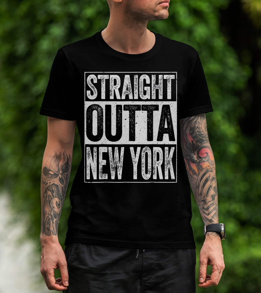 Straight Outta New York Patrioti T-Shirt