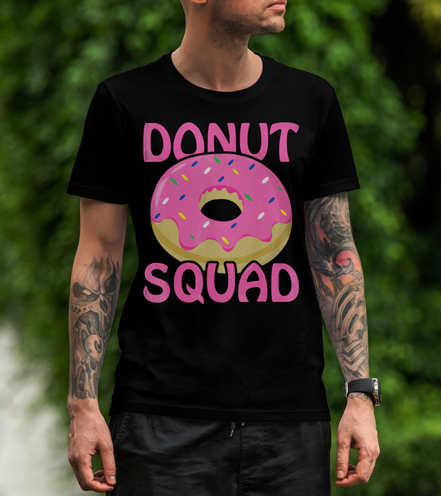Donut Squad Pink Sprinkles Birthday T-Shirt