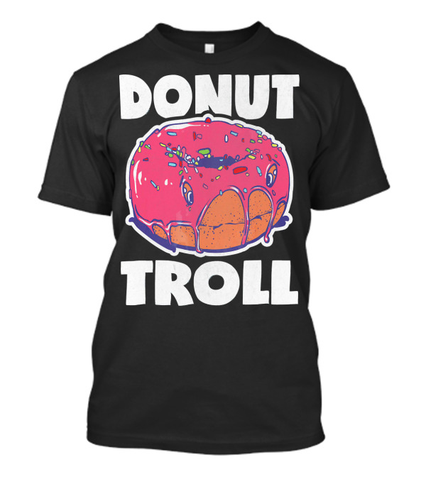 Donut Troll Vintage Baked Fried Cake Don Sprinkles Face T-Shirt