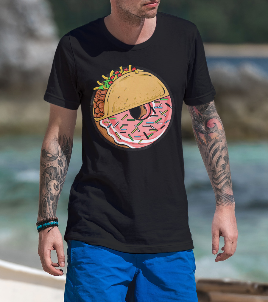 Taco And Donut Fusion Delight With Sprinkles T-Shirt