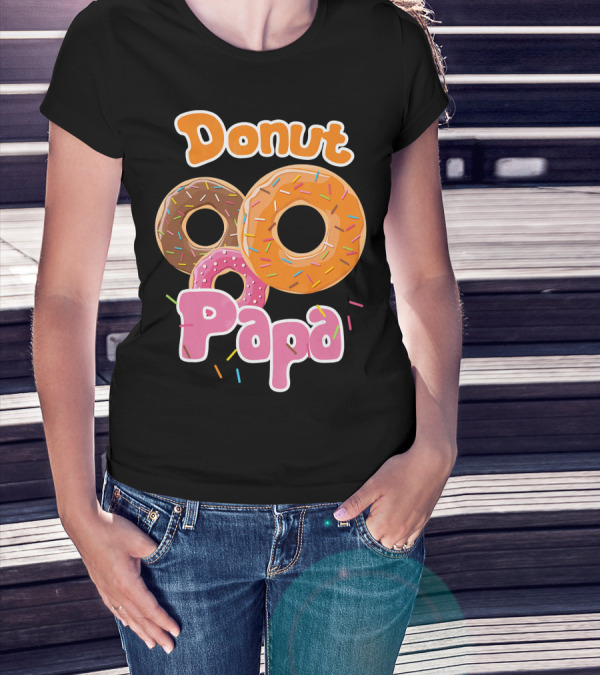 Donut Papa Fun Colorful Sprinkles T-Shirt